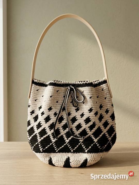 Torebka shopperka crochet ręcznie robiona Piotrków Trybunalski