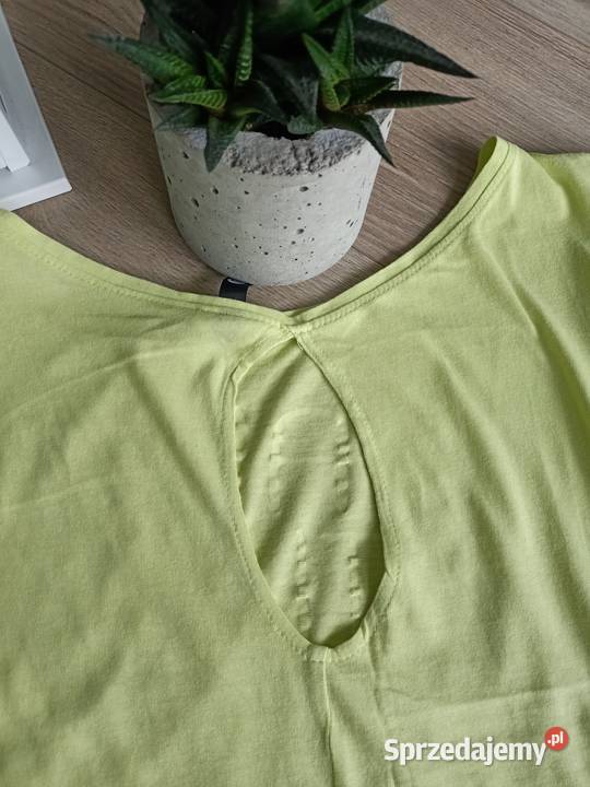 Bluzka seledynowa krótki rękaw XS Płock