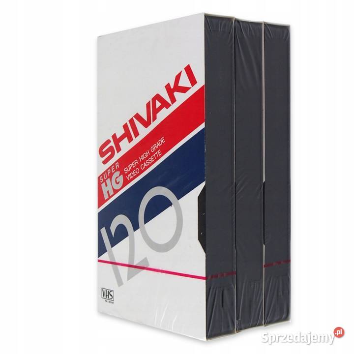 Kaseta VIDEO VHS SVHS 120 min 3 sztuki Wrocław