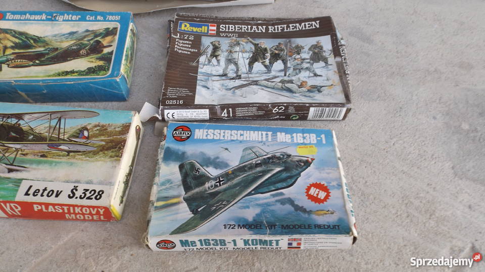 Samoloty modele PRL stare zabawki Grodziczno