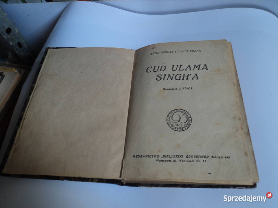 Cud Ulama Singha Leon Perutz lata 20ste małopolskie