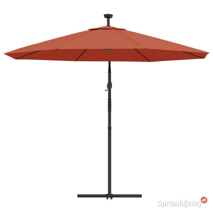Parasol wiszący z LED i stalowym słupkiem Pozostałe Warszawa