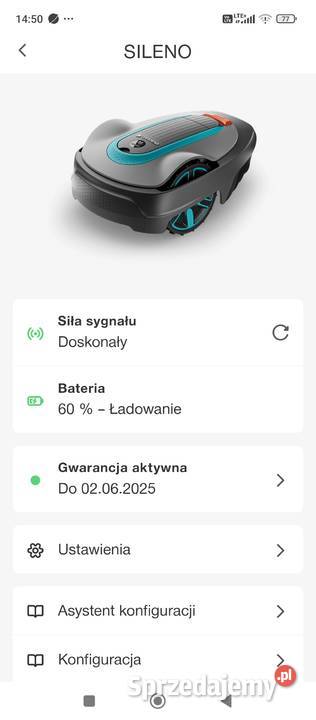 Robot koszący Gardena SILENO CITY 500 SMART Bogatynia