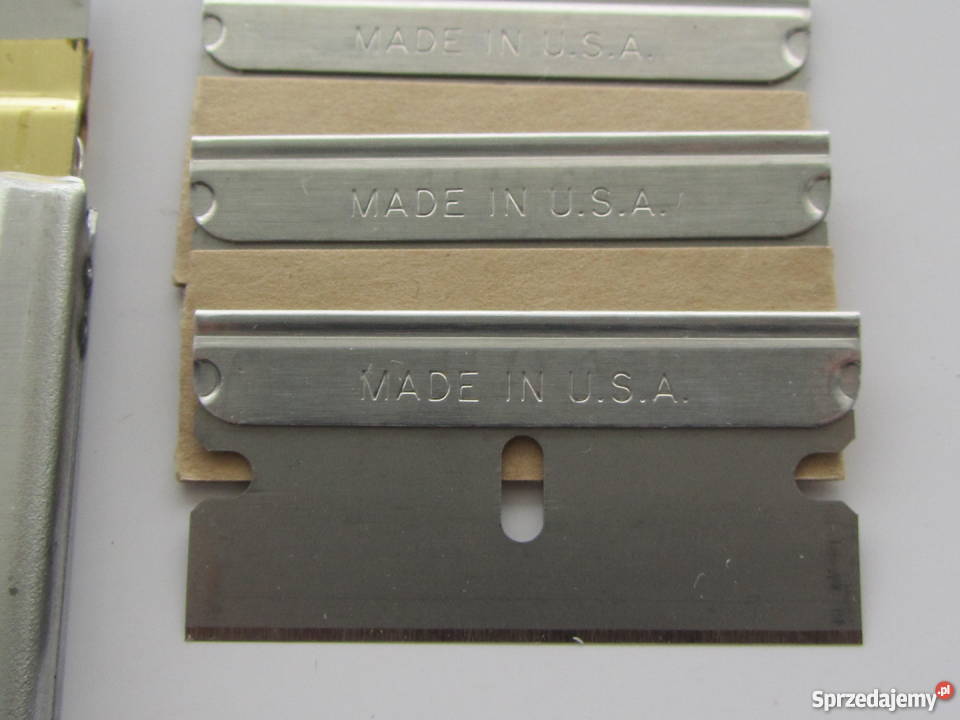 Ostrza wymienne do skrobaka Made in USA Pat No Motoryzacja Olecko