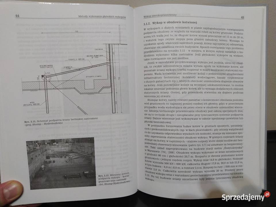 Głębokie wykopy projektowanie i wykonawstwo technika, nauki techniczne małopolskie Kraków