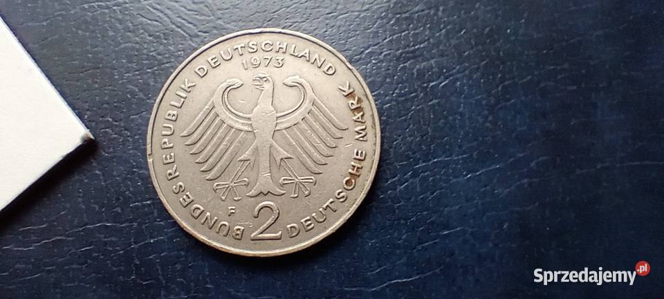 Stare monety 2 marki 1973 F Niemcy Lesko