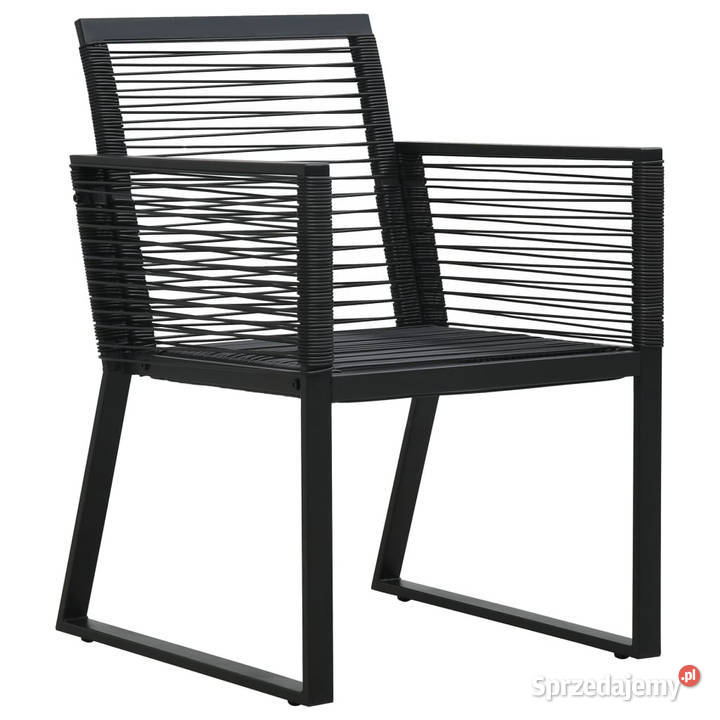 7cz zestaw mebli ogrodowych rattan PVC czarny Warszawa