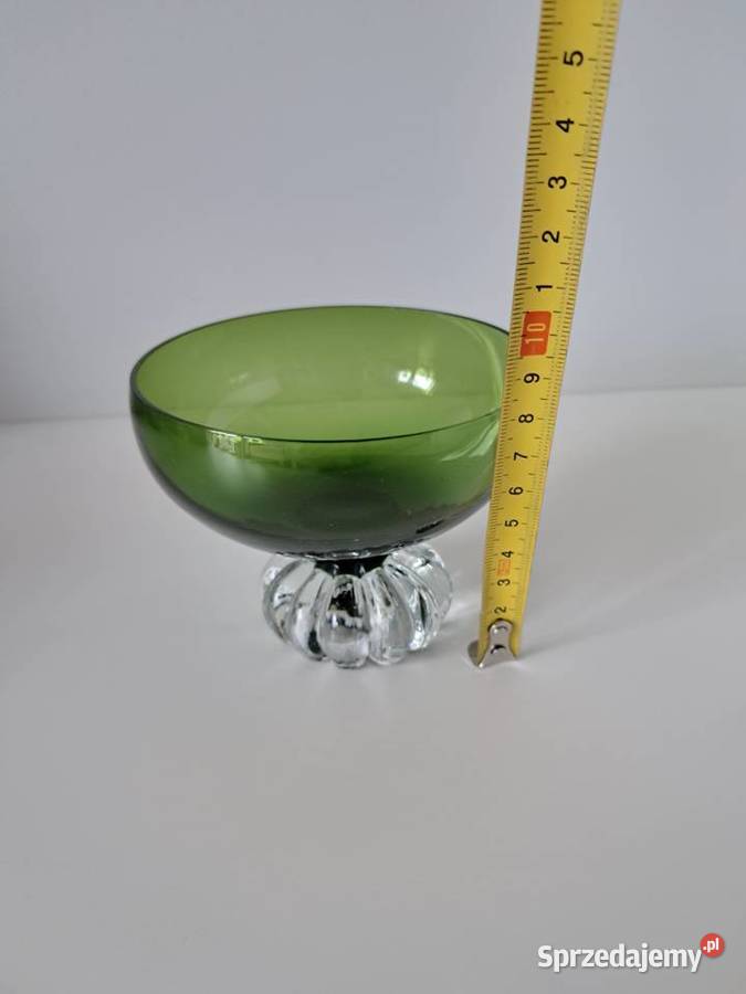 pucharek Aseda Glasbruk Bo Bergstrom MidCentury Porcelana i szkło