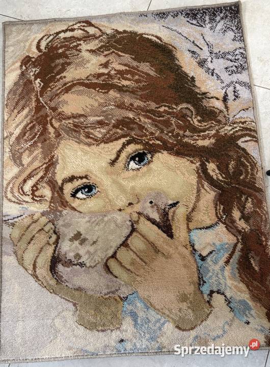 Kilim gobelin Dzewczynka z gołąbkiem sprzedam