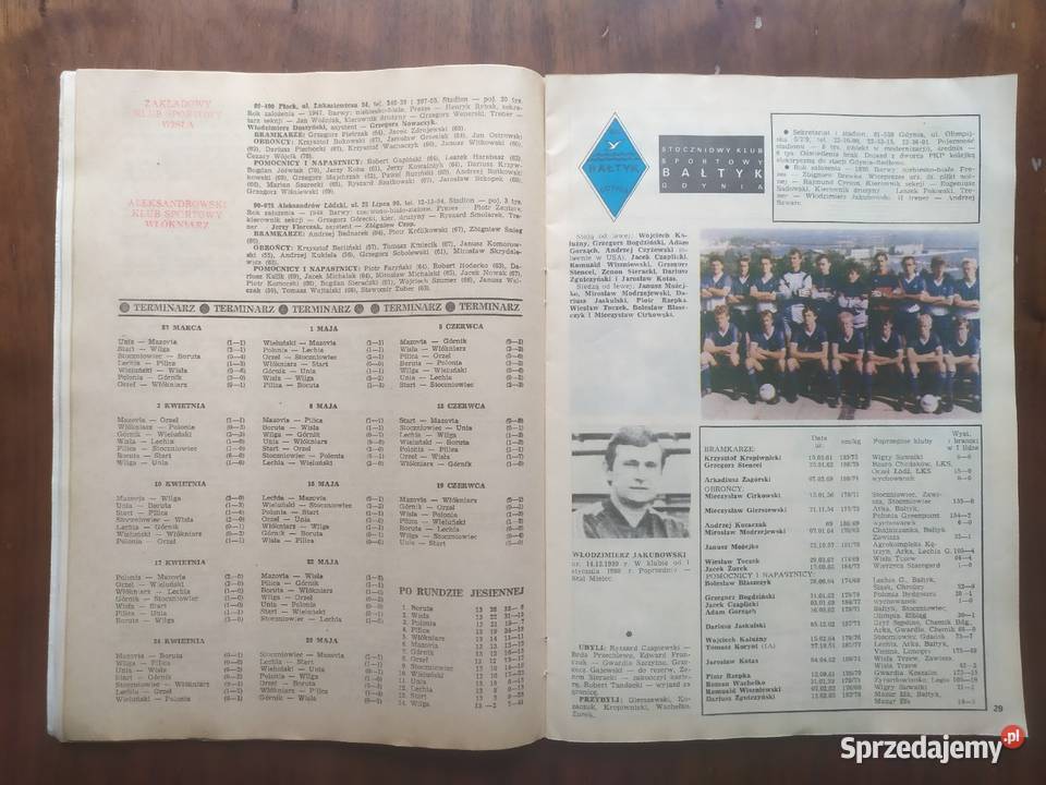 Skarb kibica liga polska wiosna 1988 Łódź