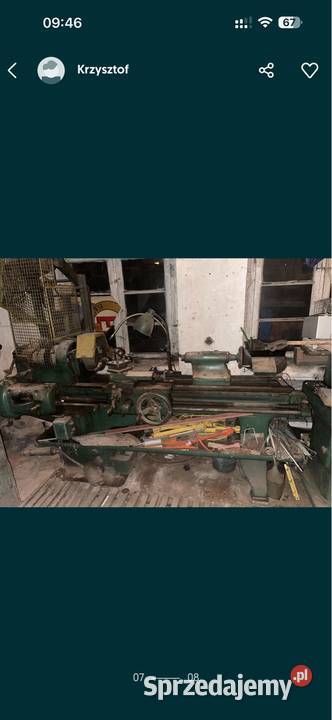 Tokarnia 5 metrowa i 15 metrowa na chodzie Produkcja pomorskie Czersk