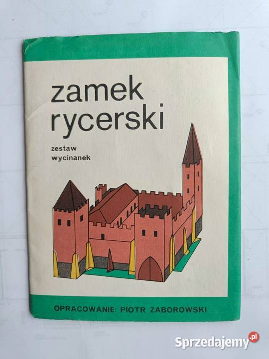 Zamek rycerski wycinanka z kartonu 10 planszy Gdynia sprzedam