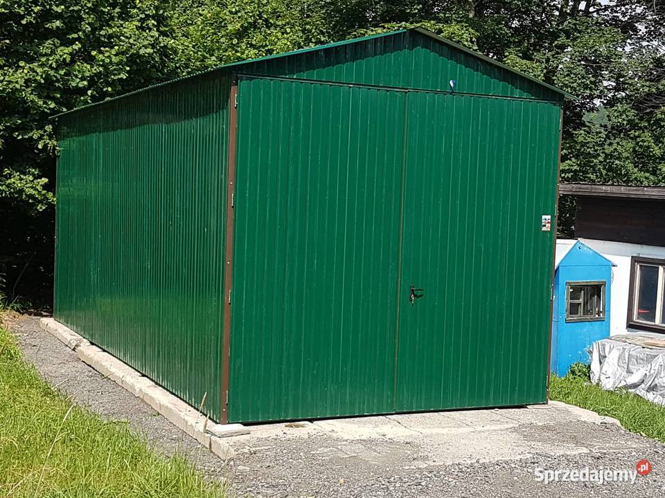 Blaszana montowana hala 38 ciemnozielony Kraków