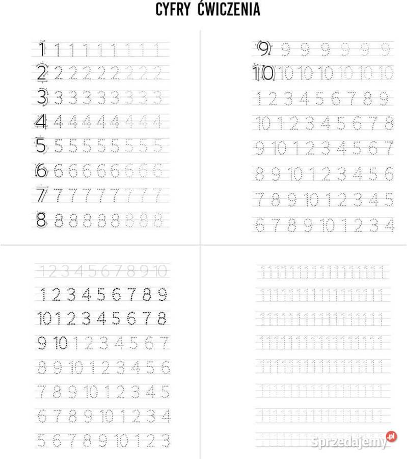 Nauka pisania literek do wydruku PDF Alfabet Kraków