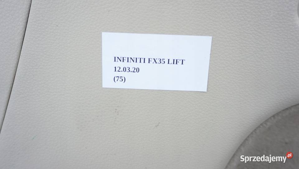 BOCZEK BAGAŻNIKA PRAWY LEWY INFINITI FX35 FX45 wielkopolskie Nowy Tomyśl sprzedam