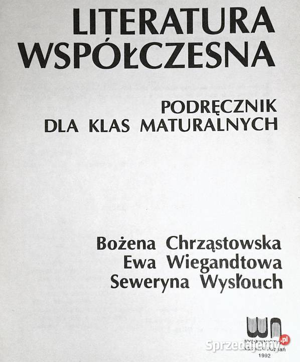 Literatura współczesna Bożena Chrząstowska i