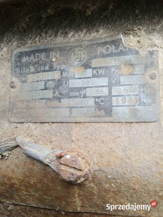 Silnik 10 kw 1450 obrmin nieuszkodzony Pozostałe Warnice