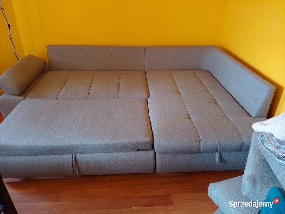 SKY Narożnik szary prawy z funkcją spania Narożniki Poznań