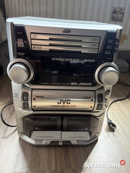 Wieża JVC MXJ950R 145W AUX Retro Audio Okazja Kruszwica