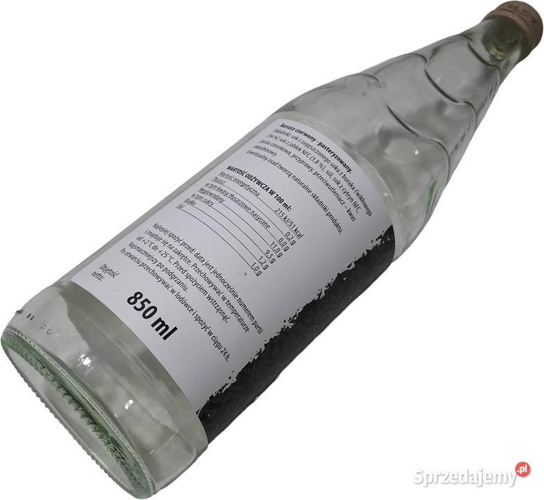 Szklana butelka 850ml 085l 82x29 Kreatywne szkło Czeladź