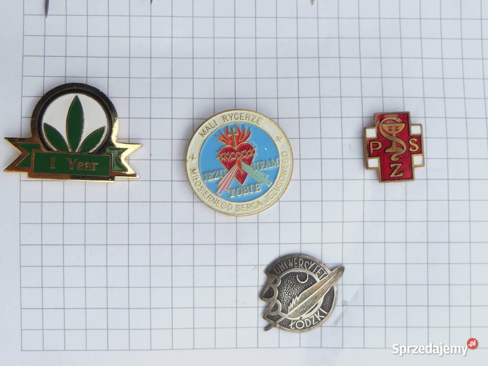 Przypinki z okresu PRLróżne dolnośląskie