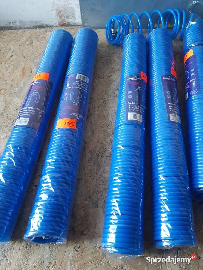 WĄŻ SPIRALNY 5x8 mm 20m PRZEWÓD DO KOMPRESORA Głogowa
