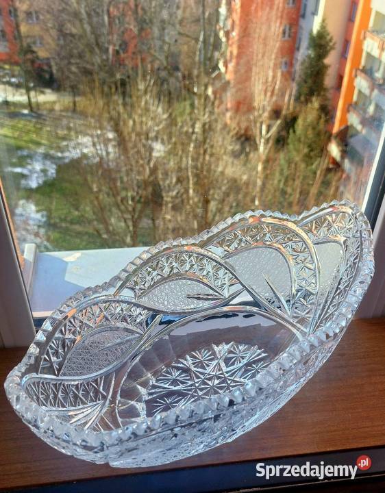 Piękna duża gondola kryształowa PRL Wrocław sprzedam
