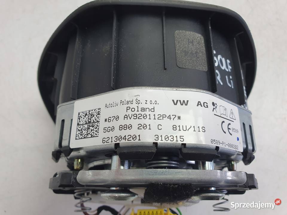 VW Golf VII R LINE KIEROWNICA SKÓRZANA ŁOPATKI Rudka