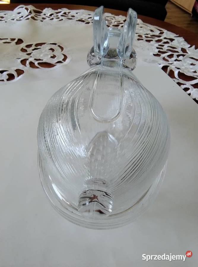 Szklany zając Figurki i rzeźby śląskie