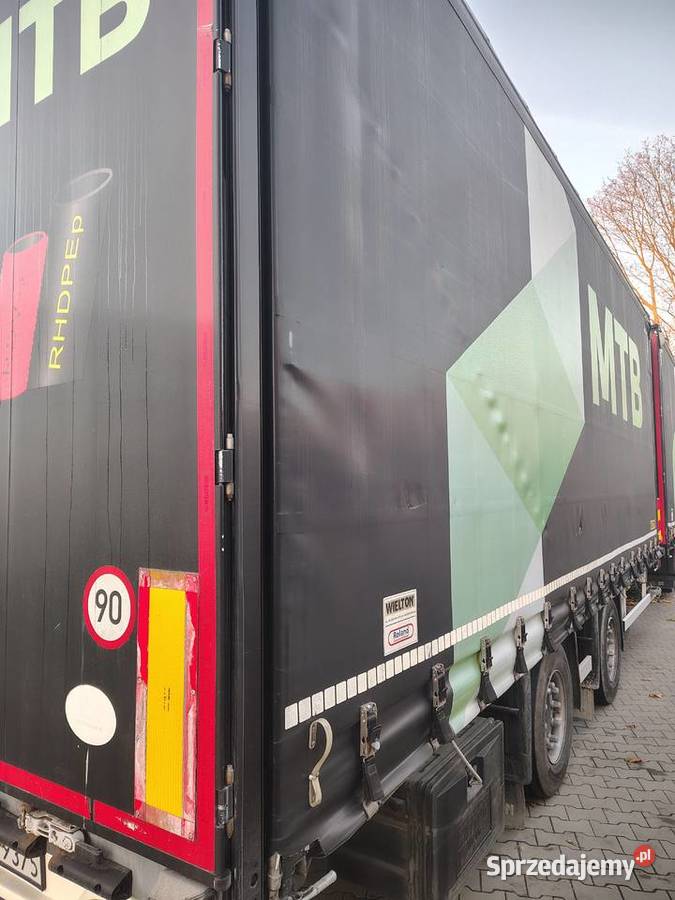 Przyczepa tandem wielton firanka