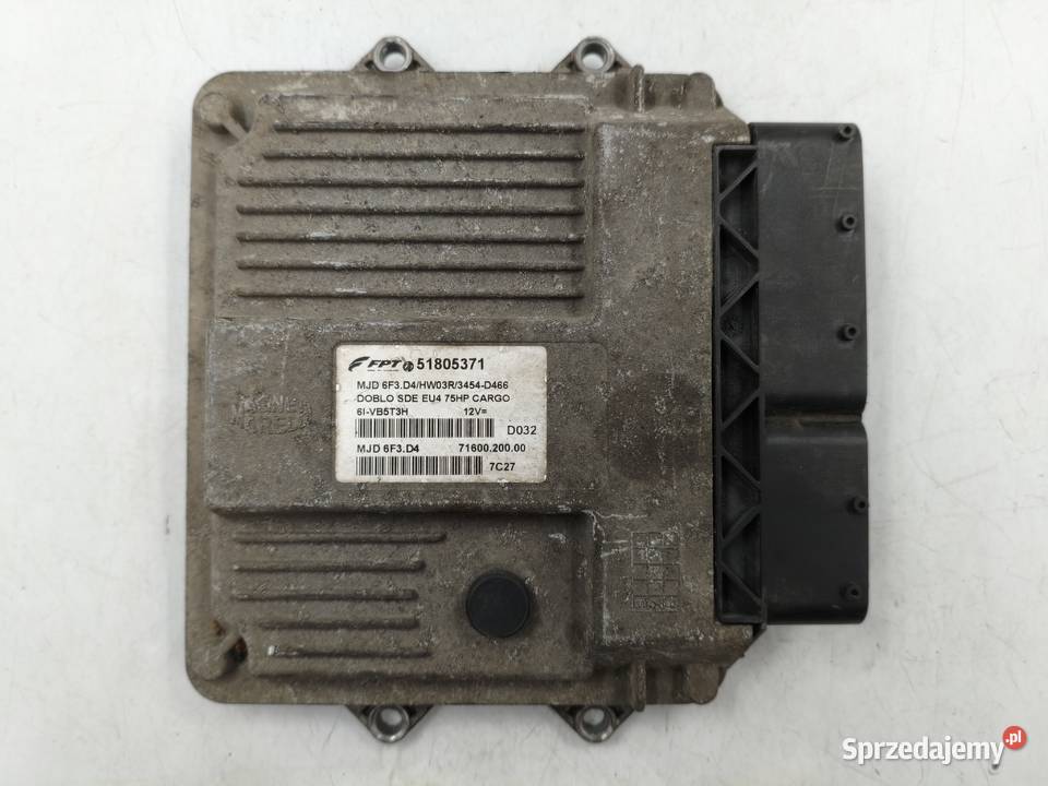 Sterownik Silnika Fiat Doblo 13 JTD 51805371 MJD Wyszków sprzedam