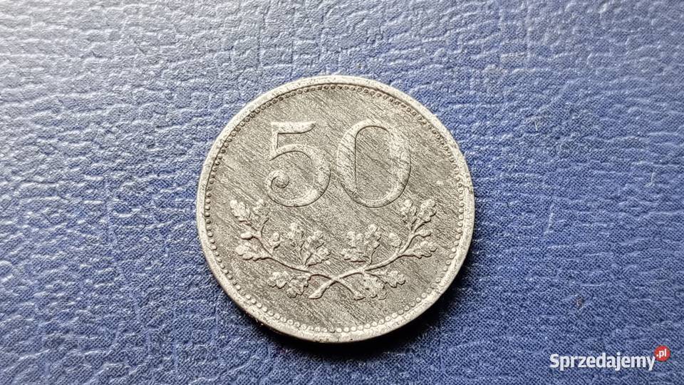 Stare monety 50 heller 1918 Austria Lesko
