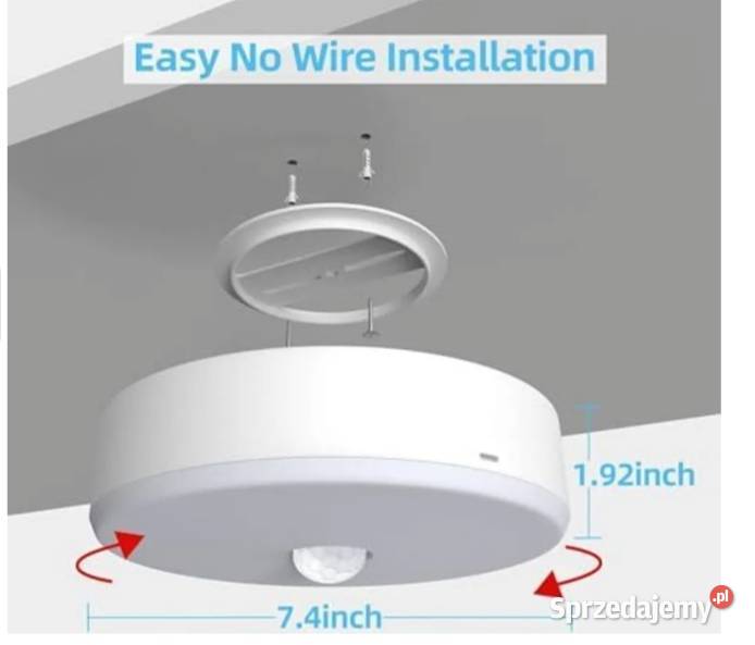 Toowell 10000 mAh bateria lampa sufitowa czujnik Olszyna