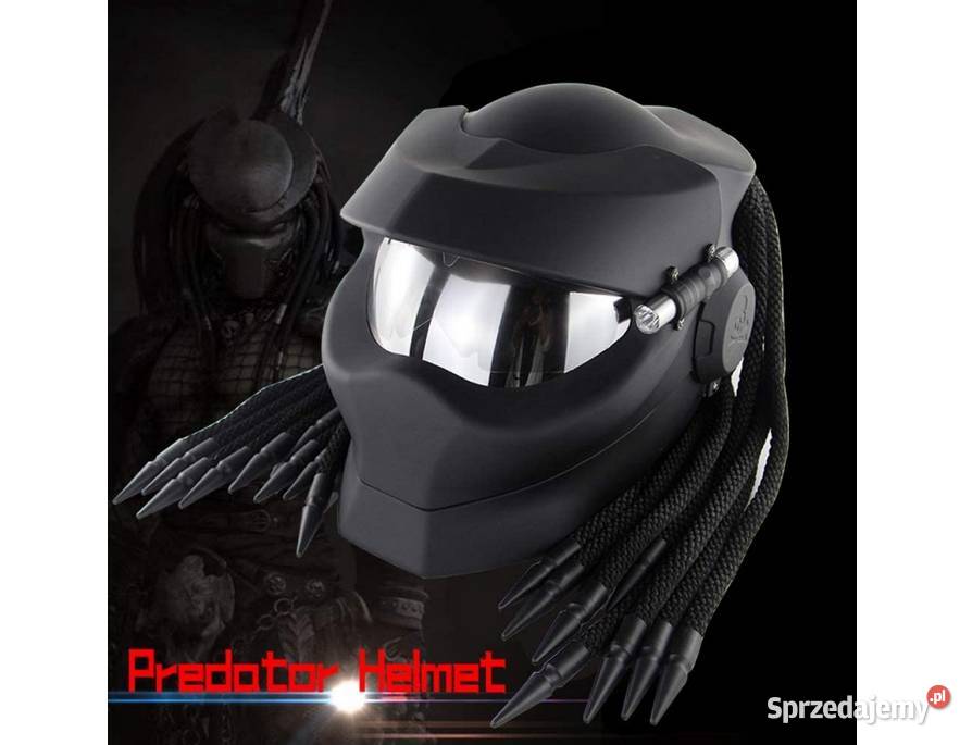 Kask motocyklowy Predator czarny ROZMIAR L