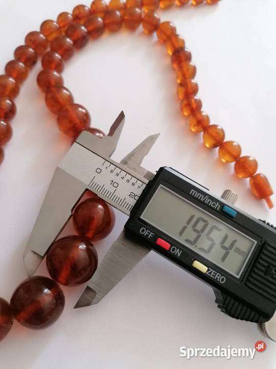 Naszyjnik Bursztyn Kulki Vintage Naszyjniki podlaskie Białystok