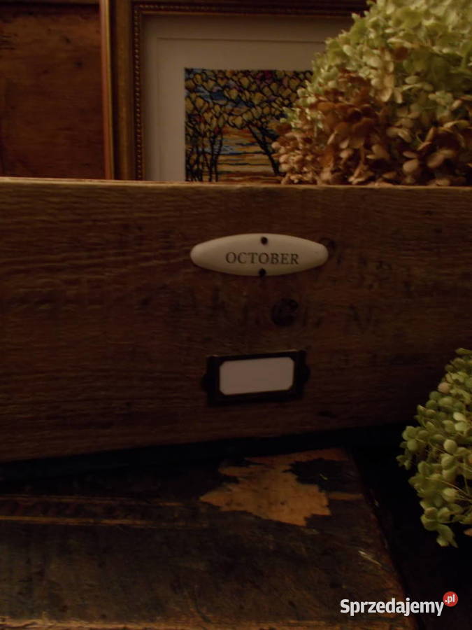 Klimatyczna Stara Skrzynka Drewno Zielona Szczecin