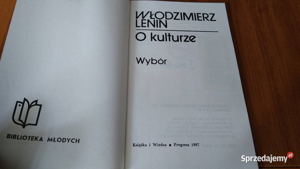 O kulturze wybór Włodzimierz Lenin pomorskie Gdańsk