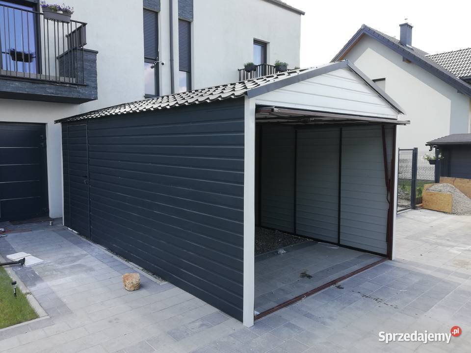 B87 Garaż Blaszany Blaszak Schowek Wiata Garaże samodzielny Zakopane