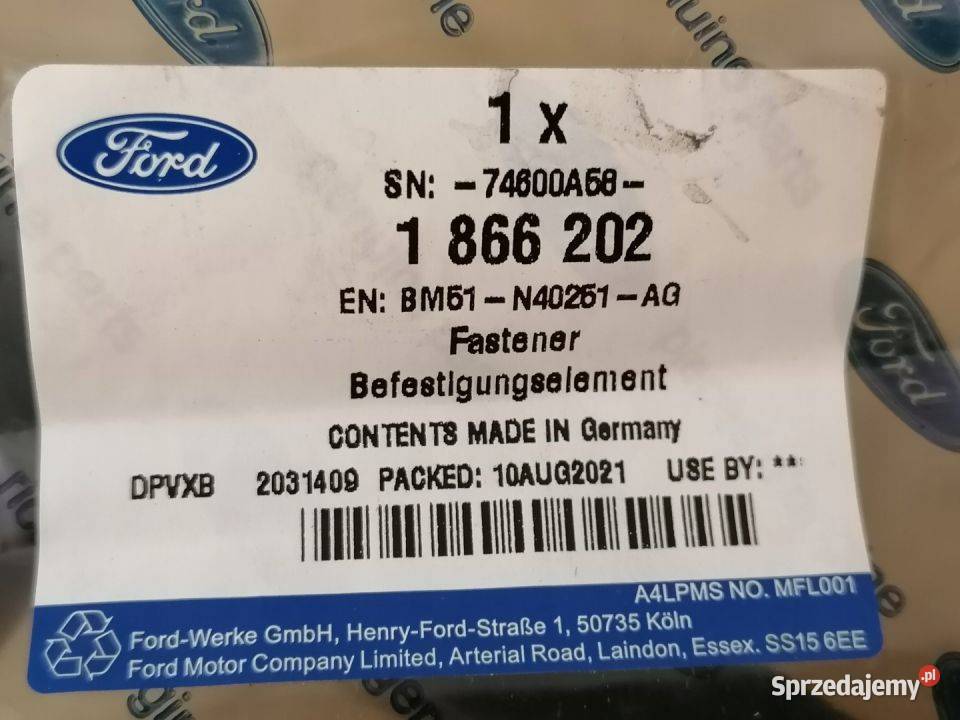 FORD FOCUS MK3 ŚLIZG BLENDY KLAPY LEWY osobowe Pleszew