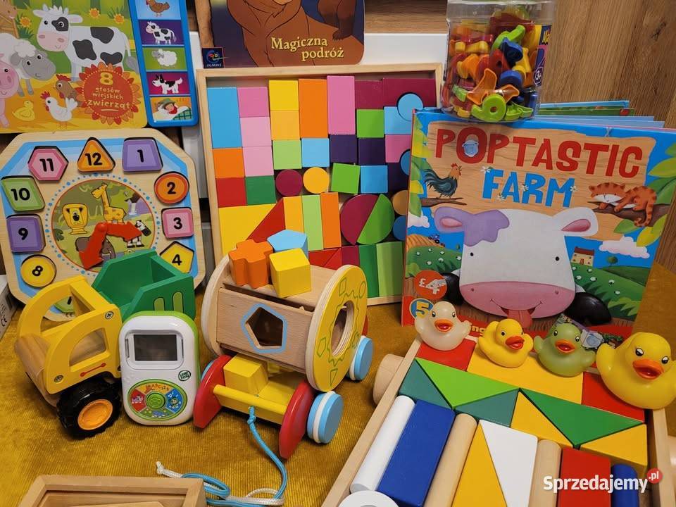 Pierwsze zabawki drewniane puzzle książeczki kujawsko-pomorskie Bydgoszcz