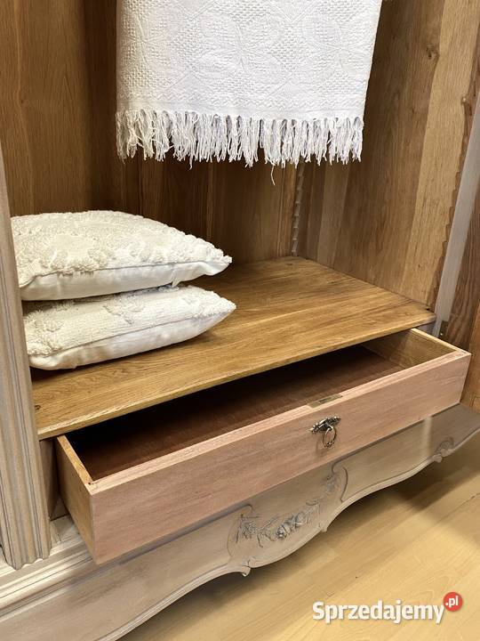 Szafa kremowa 3drzwiowa LUDWIK XV Francja 1908 mazowieckie Warszawa