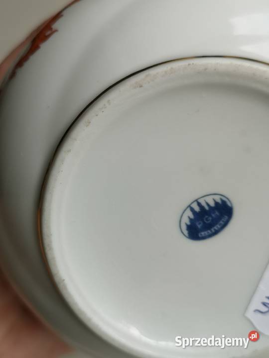 Wazon kula Czerwony Smok Meissen vintage kujawsko-pomorskie Toruń
