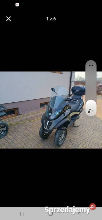 Piaggo mp3 250cc 2009 kat b nieuszkodzony Piaggio Chełm