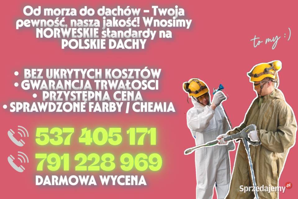 Malowanie DACHÓW i ELEWACJI Mycie ciśnieniowe Chorzelów