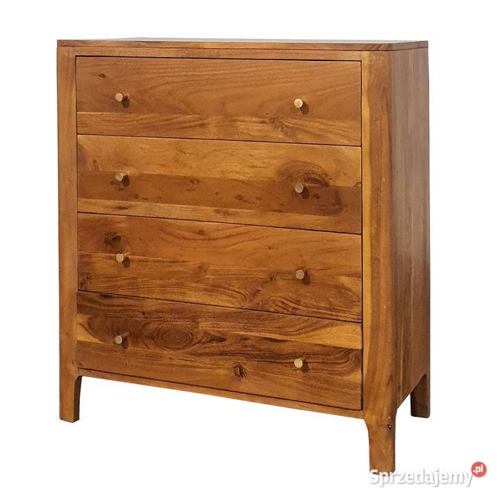 Komoda drewniana MILANO 80 z szufladami z akacji Lublin