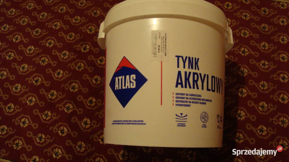 Tynku akrylowey baza N15 biała 25 Atlas nowy sprzedam