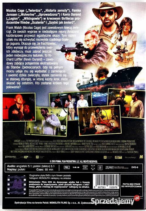 INSTYNKT PIERWOTNY NICOLAS CAGE sprzedam