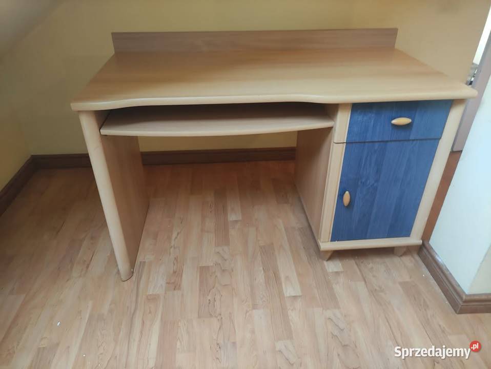 Sprzedam drewniane biurko bukowe 59.5cm Nowy Targ sprzedam