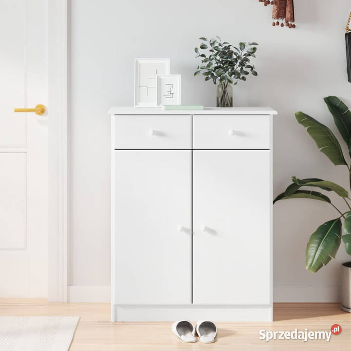 Szafka nocna ALTA biała 77x35x96 drewno sosnowe Warszawa