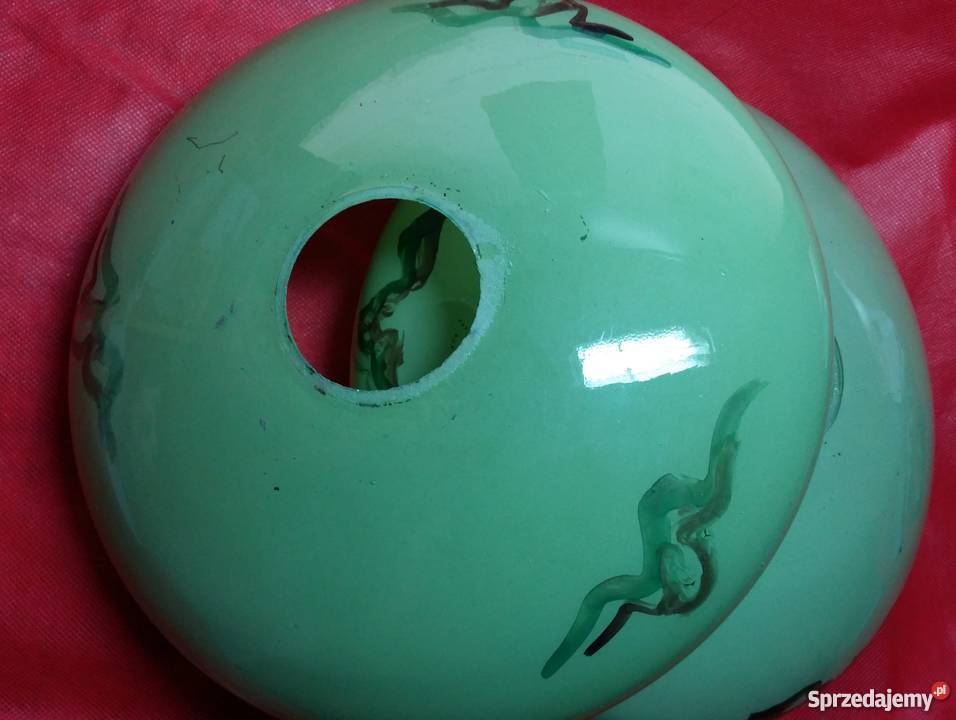 Zabytkowy klosz do żyrandola z lat 50ychBeret Porcelana i szkło Łódź